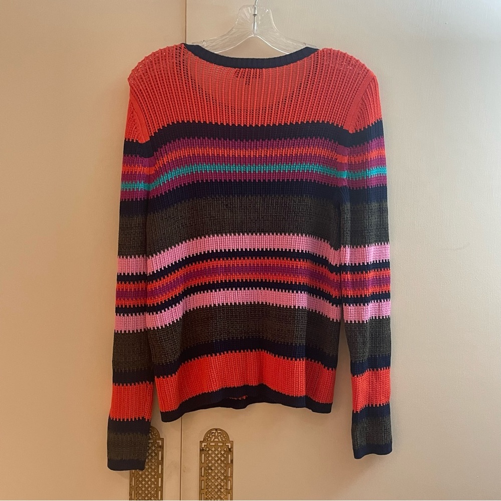 Topshop Multicolored Striped Knit Sweater pullover NWOT size 8 medium - Picture 7 of 11